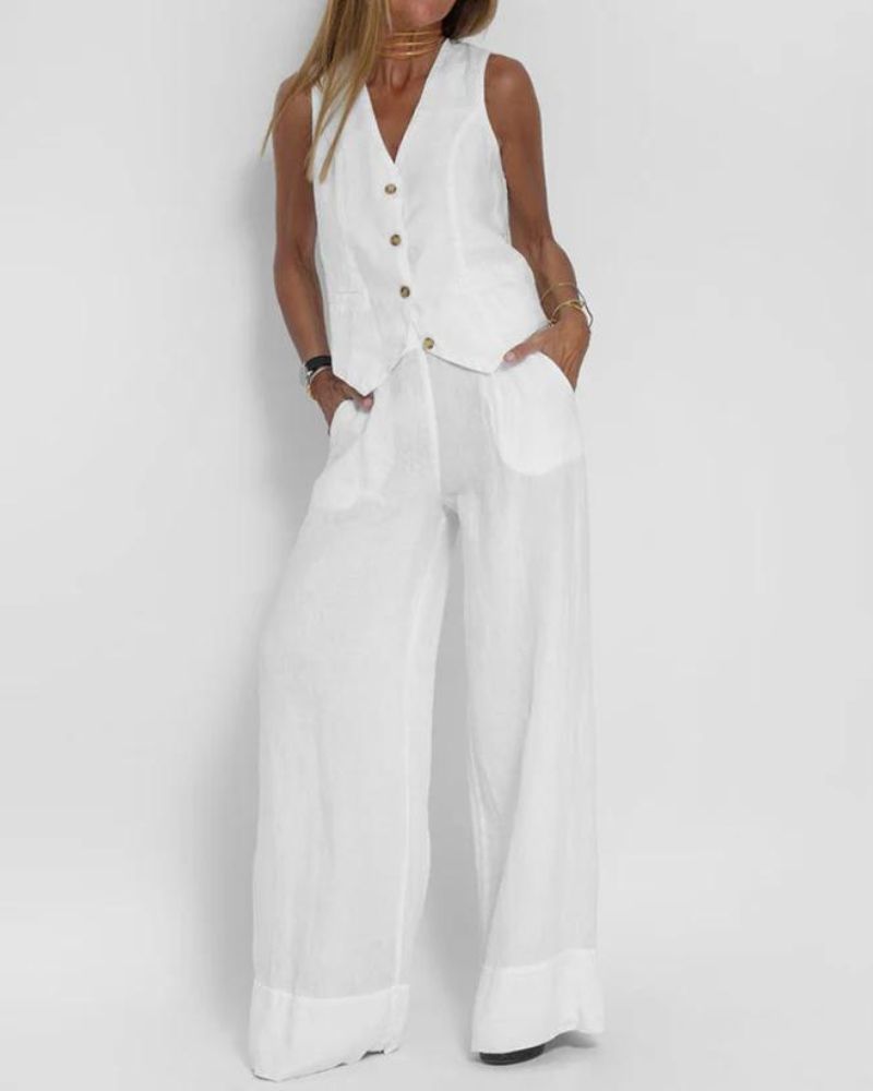 Eva | Chices Set aus Weste und weiter Hose