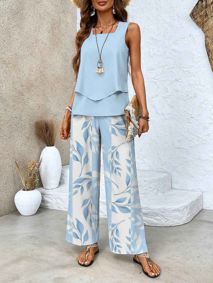 Kate | Stilvolles Blumenset – Top & Hose