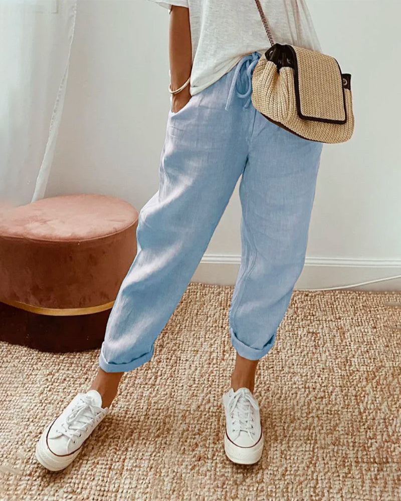Vera™ | Elegante Leinenhose