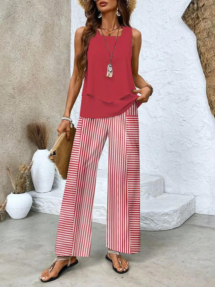 Kate | Stilvolles Blumenset – Top & Hose