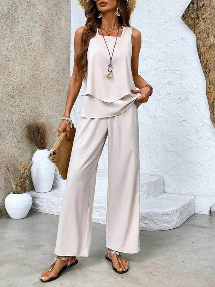 Kate | Stilvolles Blumenset – Top & Hose