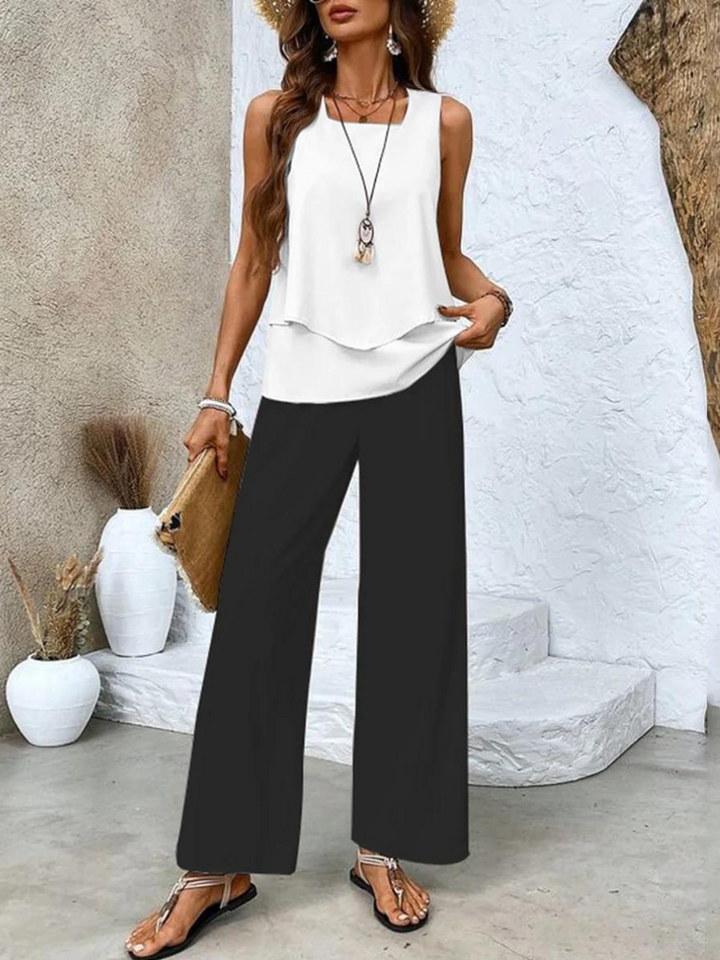 Kate | Stilvolles Blumenset – Top & Hose