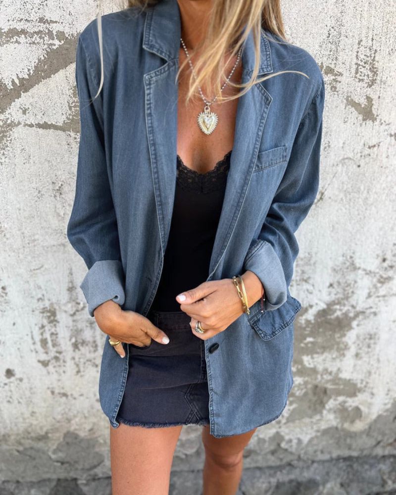 Luna | Lässiger Denim-Blazer