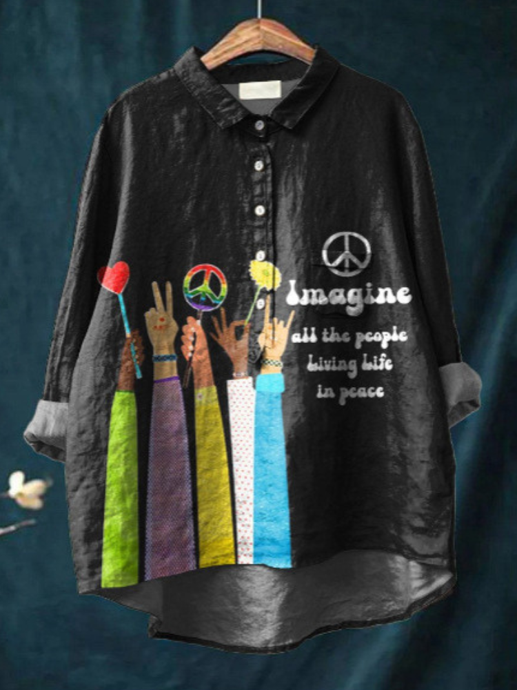 Hippie | Peace & Love Art T-Shirt