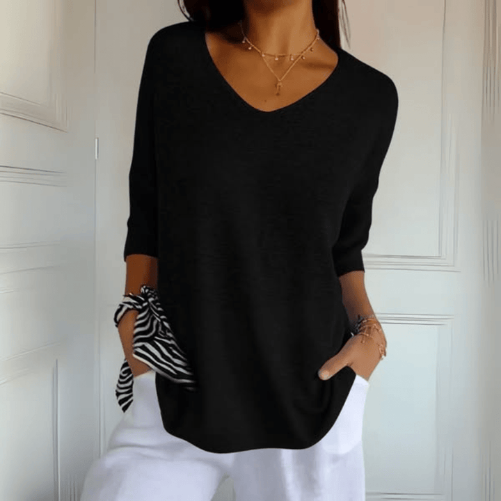 Helene | Stricktop mit V-Ausschnitt