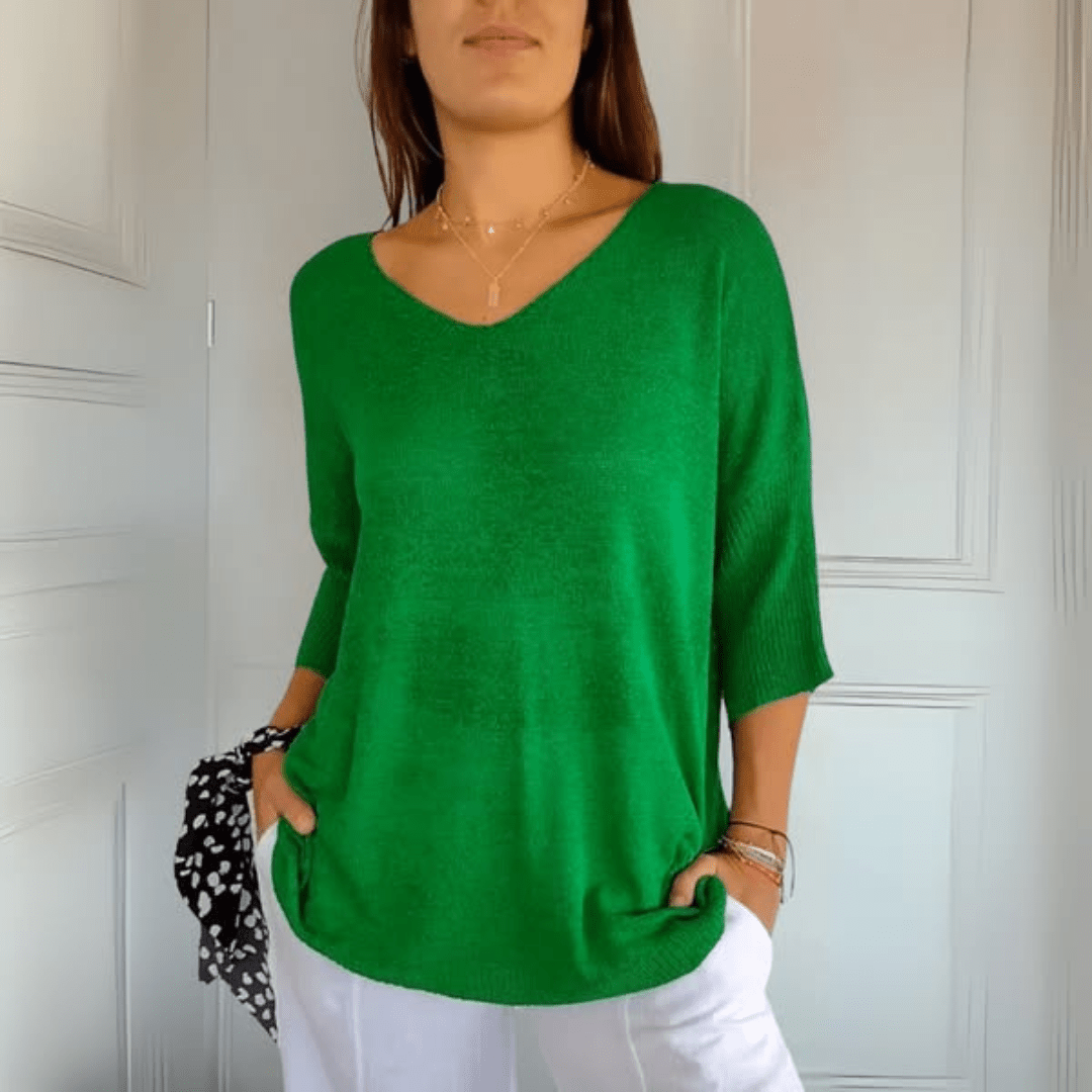 Helene | Stricktop mit V-Ausschnitt
