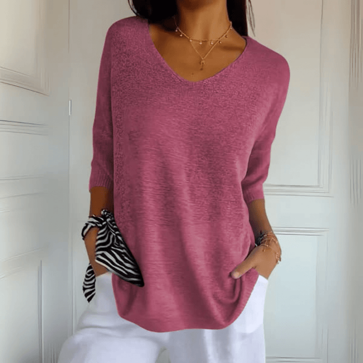 Helene | Stricktop mit V-Ausschnitt