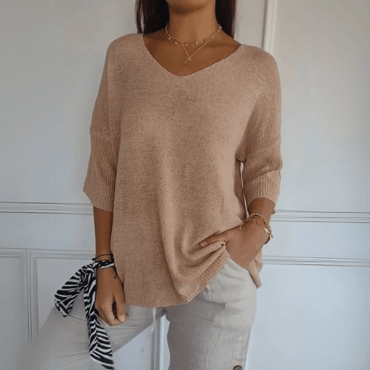 Helene | Stricktop mit V-Ausschnitt