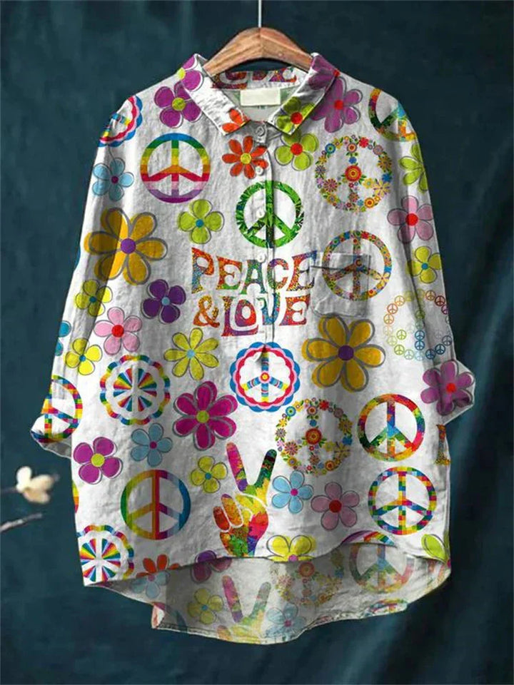 Hippie | Peace & Love Art T-Shirt