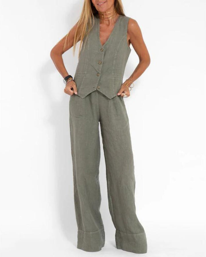 Eva | Chices Set aus Weste und weiter Hose