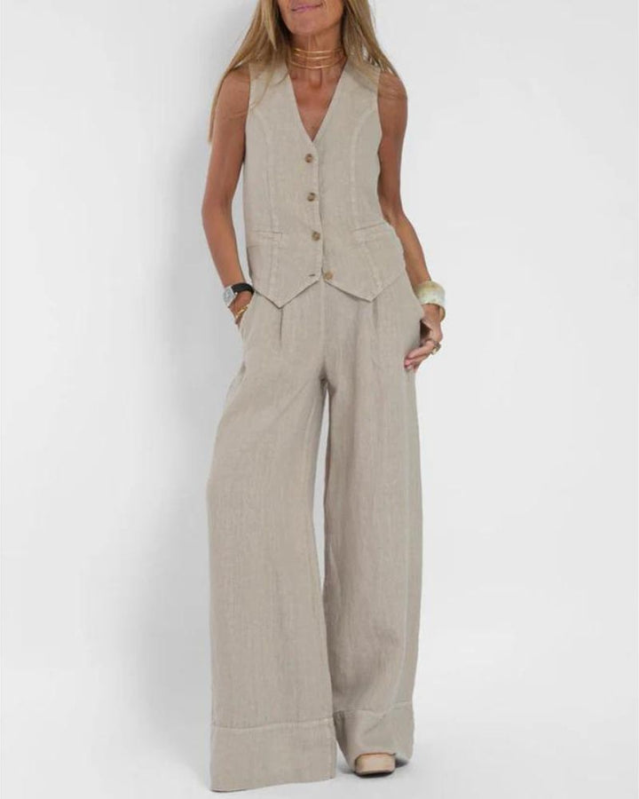Eva | Chices Set aus Weste und weiter Hose