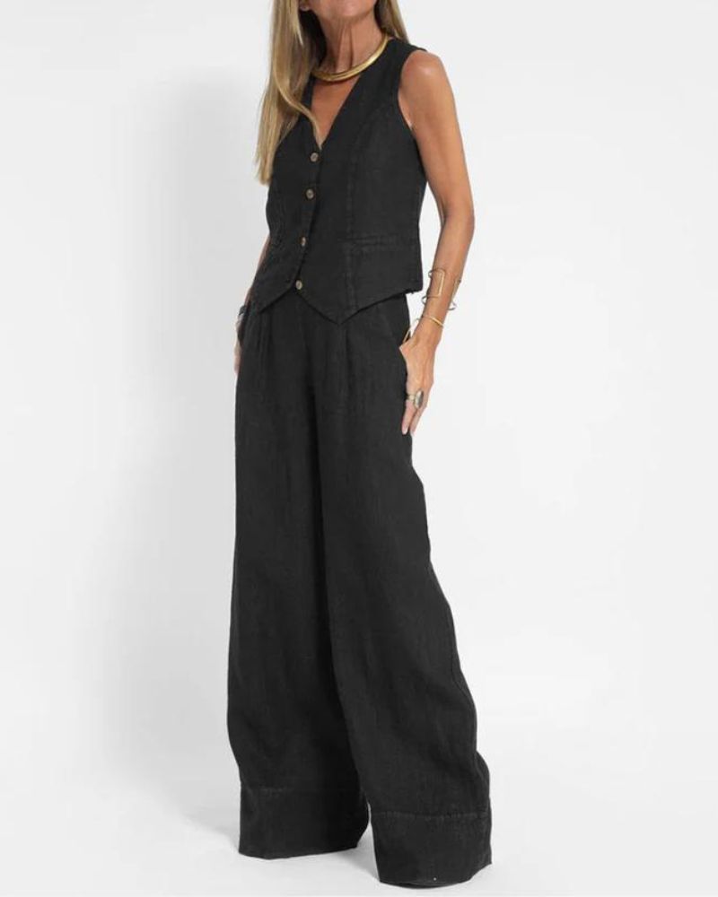 Eva | Chices Set aus Weste und weiter Hose