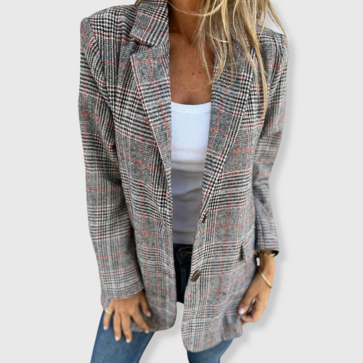 Daphne | Elegant Check Blazer