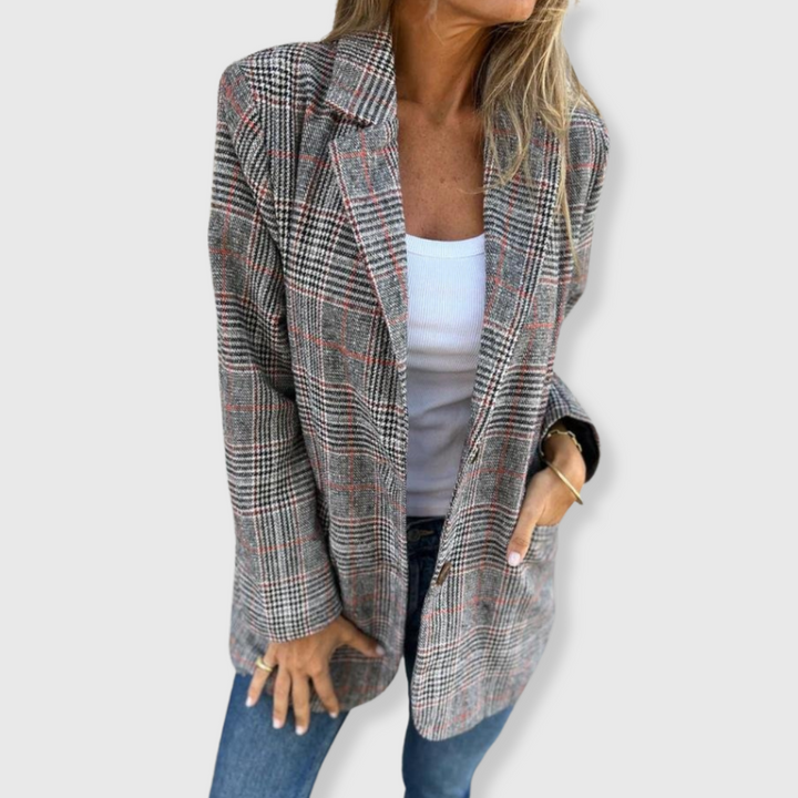 Daphne | Elegant Check Blazer