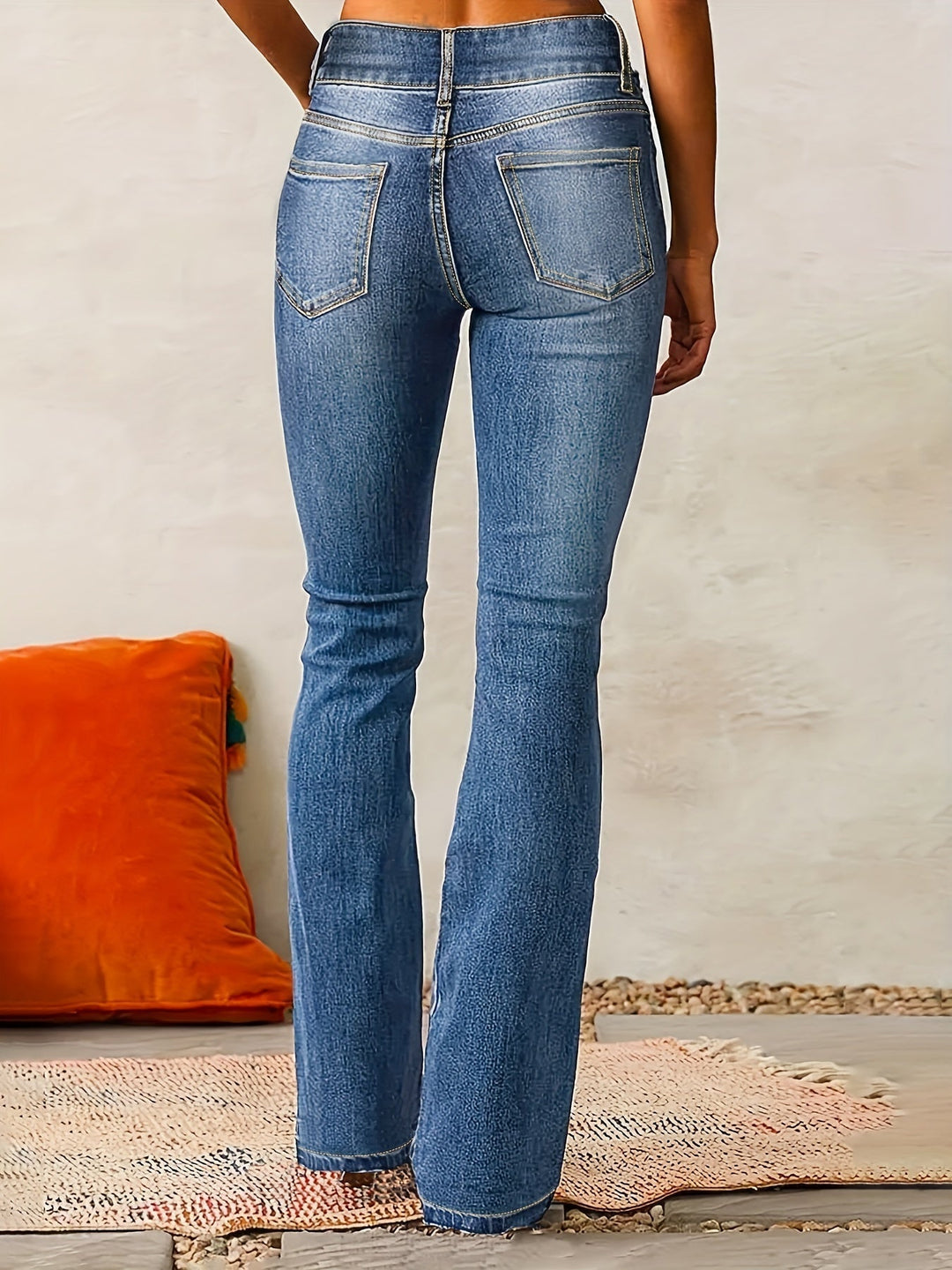 Kathy | Elegant High-Waisted Flared Jeans