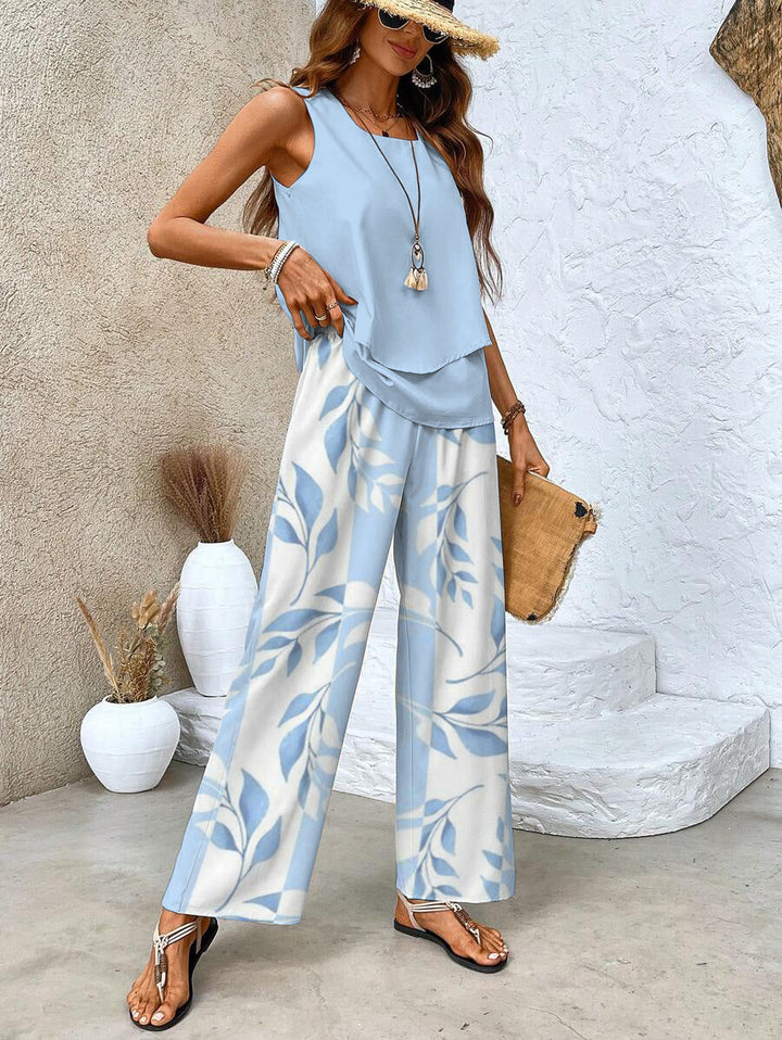 Kate | Stilvolles Blumenset – Top & Hose