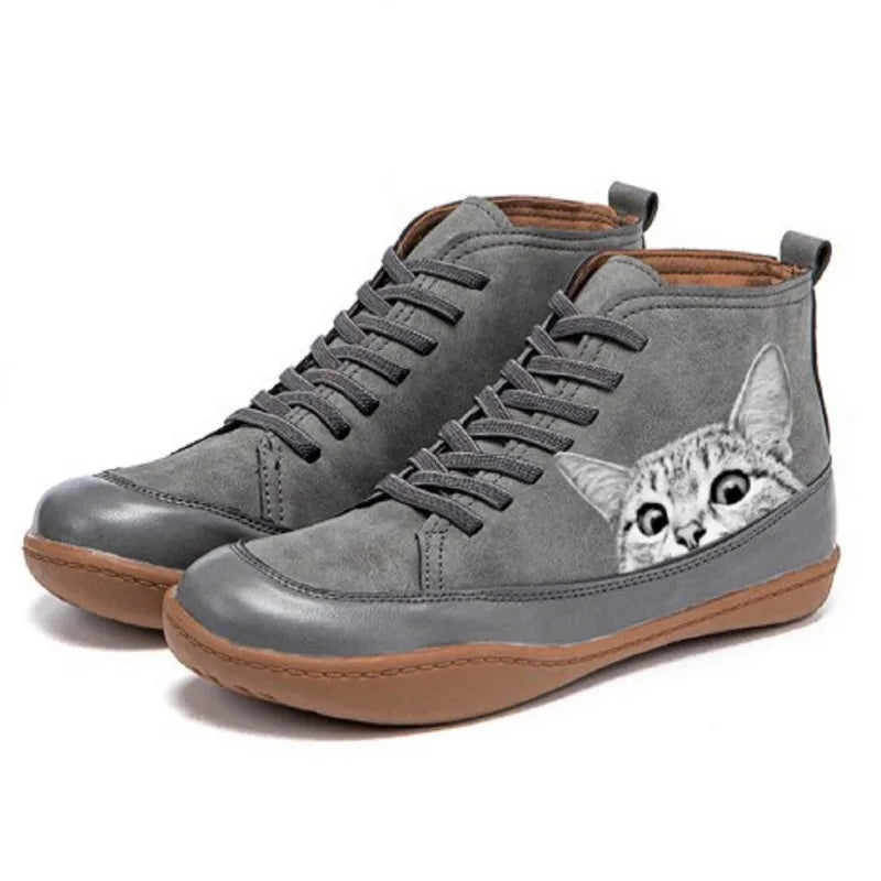 Greyce | Ankle Boots for Cat Lovers