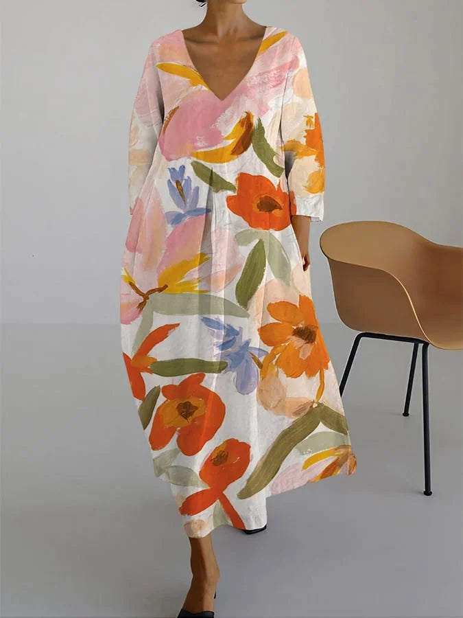 Jean | Elegant Printed Dress