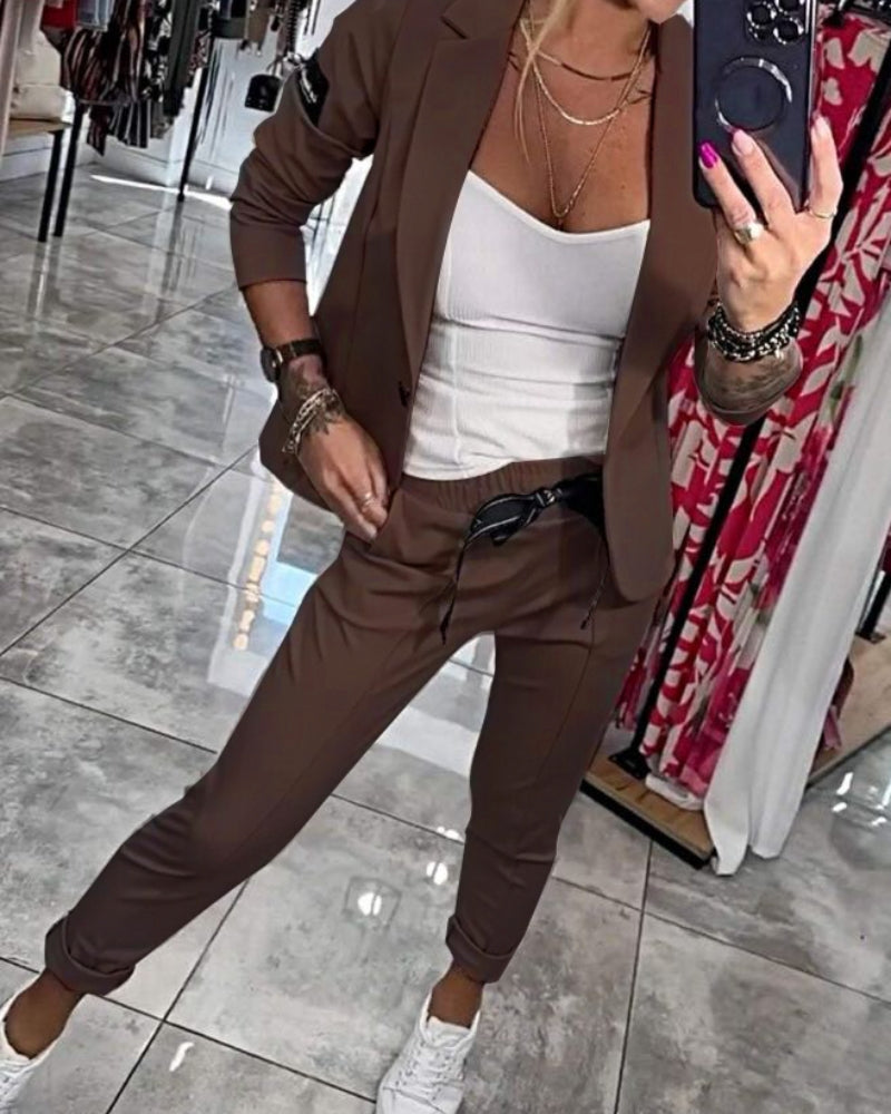 Hannah | Blazer- und Hosen-Set