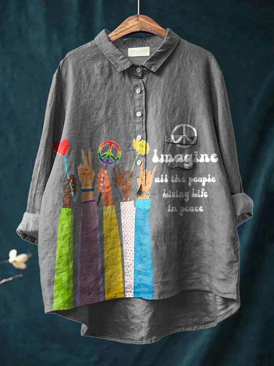 Hippie | Peace & Love Art T-Shirt
