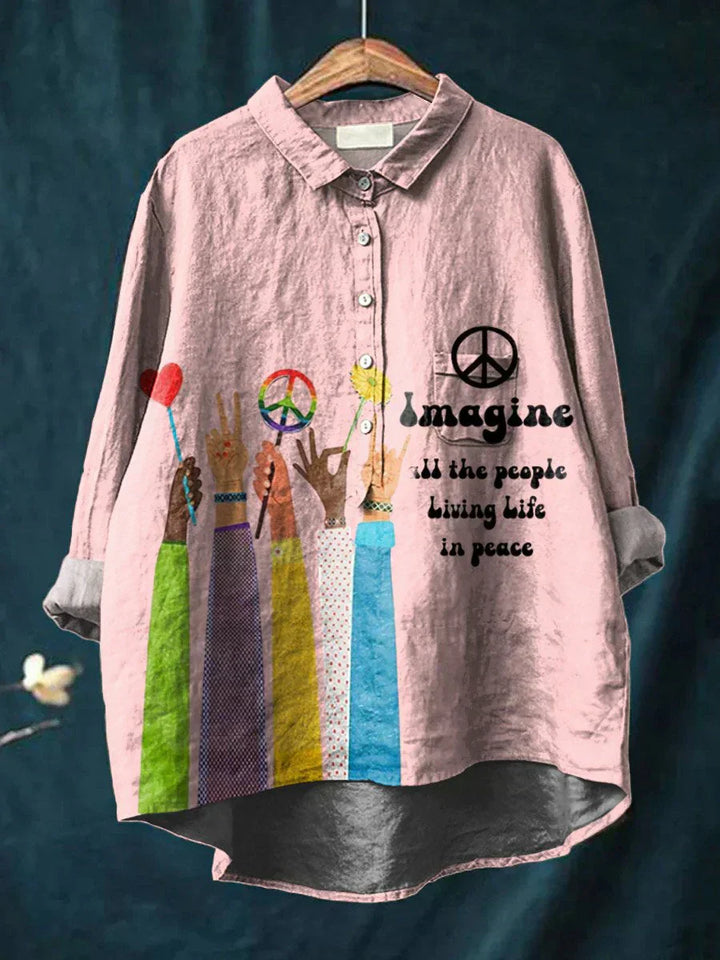 Hippie | Peace & Love Art T-Shirt