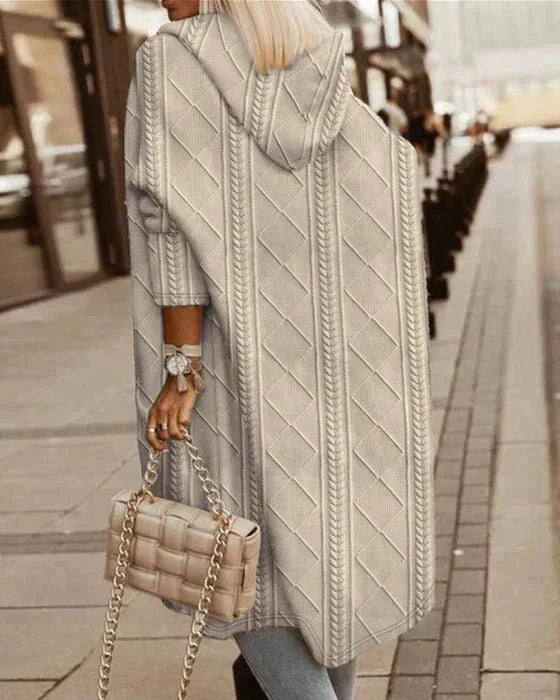 Evelyn | Extra-Long Hooded Cardigan